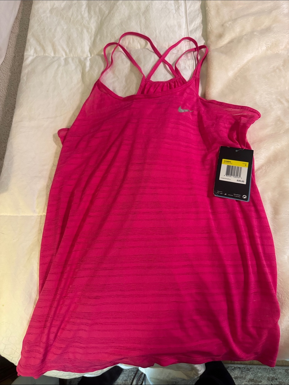 Nike Women's Bright Fuchsia Strappy Tank Top